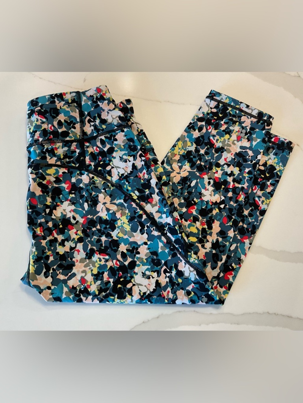 SWEATY BETTY POWER CROP Abstract Print Leggings